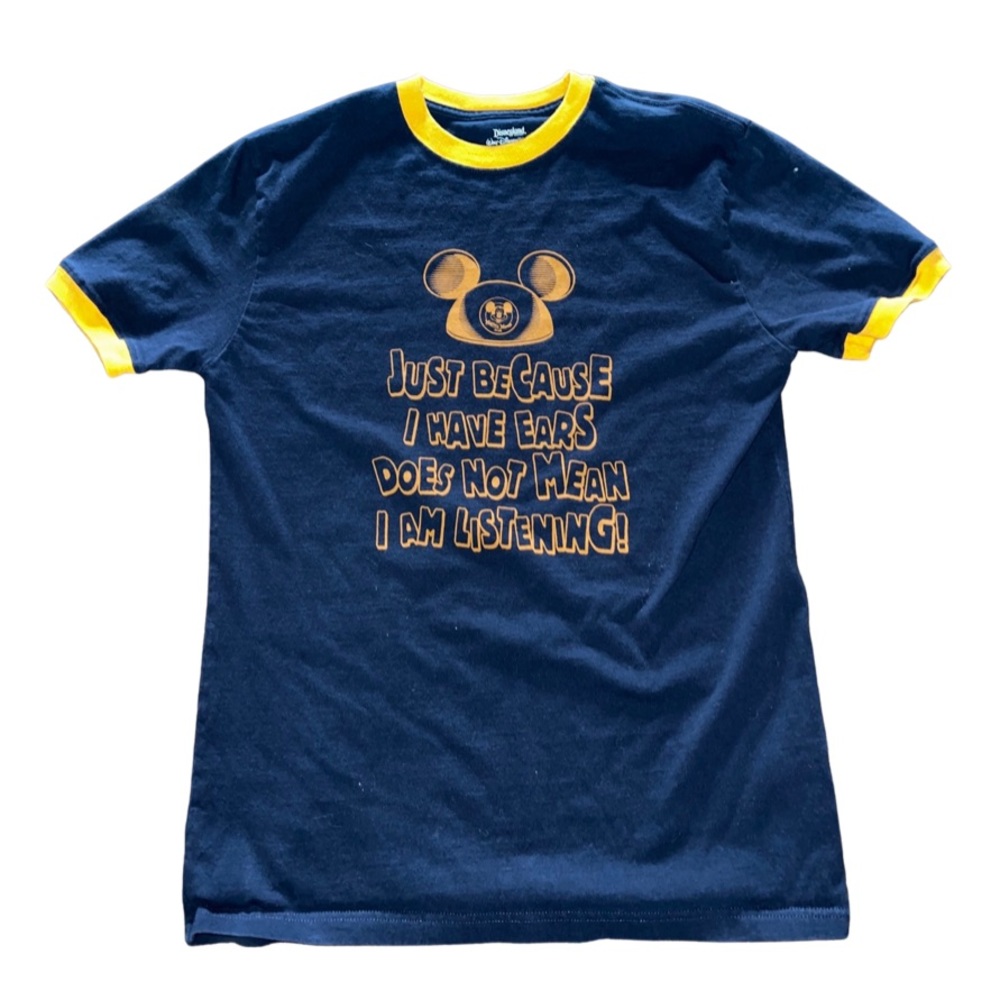 Disneyland Exclusive Ringer T-Shirt: Mouseketeer Ears: Disney Parks: Adult Med